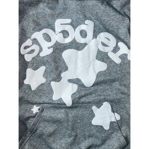 Grey Sp5der Worldwide Hoodie Size Small New Never Worn